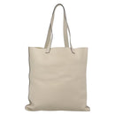 GUCCI Web Sherry Line Tote Bag Leather Ivory 572768 Auth mr1460-3