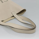 GUCCI Web Sherry Line Tote Bag Leather Ivory 572768 Auth mr1460-7