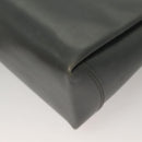 GUCCI Hand Bag Leather Gray Silver Auth mr1461-13