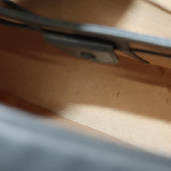 GUCCI Hand Bag Leather Gray Silver Auth mr1461