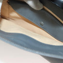 GUCCI Hand Bag Leather Gray Silver Auth mr1461-20