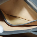 GUCCI Hand Bag Leather Gray Silver Auth mr1461-21