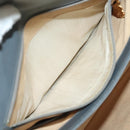 GUCCI Hand Bag Leather Gray Silver Auth mr1461-22