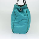 PRADA Tote Bag Nylon Blue Silver Auth mr1463-3
