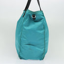 PRADA Tote Bag Nylon Blue Silver Auth mr1463-4