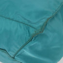 PRADA Tote Bag Nylon Blue Silver Auth mr1463-16