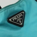 PRADA Tote Bag Nylon Blue Silver Auth mr1463-17