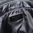 PRADA Tote Bag Nylon Blue Silver Auth mr1463-18