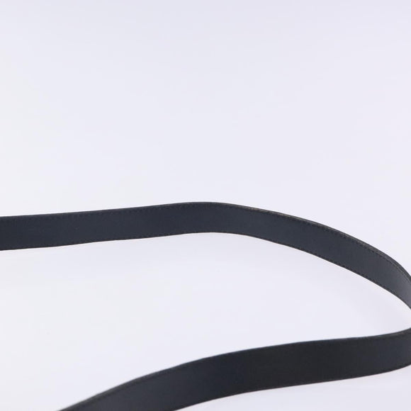 Christian Dior Trotter Canvas Shoulder Bag Navy Gold Auth mr1464