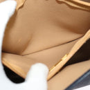 Christian Dior Trotter Canvas Hand Bag PVC Leather 2way Gold Navy Auth mr1465-20