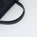 Christian Dior Trotter Canvas Hand Bag PVC Leather 2way Gold Navy Auth mr1465-7