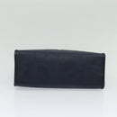 Christian Dior Trotter Canvas Hand Bag PVC Leather 2way Gold Navy Auth mr1465-5