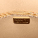 Christian Dior Trotter Canvas Hand Bag PVC Leather 2way Gold Navy Auth mr1465-11