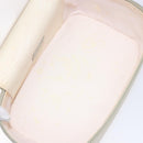 GUCCI Vanity Pouch Leather Beige Silver 039 2020 0710 Auth mr1466-11