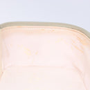 GUCCI Vanity Pouch Leather Beige Silver 039 2020 0710 Auth mr1466-18