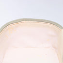 GUCCI Vanity Pouch Leather Beige Silver 039 2020 0710 Auth mr1466-19