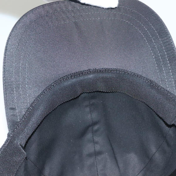 PRADA Cap Nylon M Black Auth mr1473