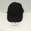 PRADA Cap Nylon M Black Auth mr1473-12