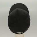 PRADA Cap Nylon M Black Auth mr1473-5