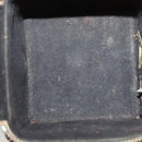 CHANEL Choco Bar Cube Pouch Patent leather Brown Silver CC Auth mr1474-11