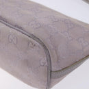 GUCCI GG Canvas Accessory Pouch Purple Silver 7198 Auth mr1477-12