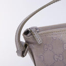 GUCCI GG Canvas Accessory Pouch Purple Silver 7198 Auth mr1477-15