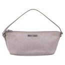 GUCCI GG Canvas Accessory Pouch Purple Silver 7198 Auth mr1477-2