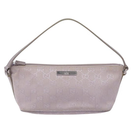 GUCCI GG Canvas Accessory Pouch Purple Silver 7198 Auth mr1477 - 0
