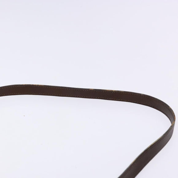 GUCCI Bamboo Shoulder Bag Leather 2way Brown Gold 007 2032 0281 Auth mr1478