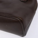 GUCCI Bamboo Shoulder Bag Leather 2way Brown Gold 007 2032 0281 Auth mr1478-16