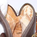 GUCCI Bamboo Shoulder Bag Leather 2way Brown Gold 007 2032 0281 Auth mr1478-23