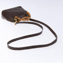 GUCCI Bamboo Shoulder Bag Leather 2way Brown Gold 007 2032 0281 Auth mr1478-8