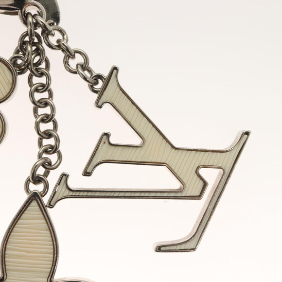 LOUIS VUITTON Bijoux Sac Fleur De Epie Key Holder White M65085 LV Auth mr1488