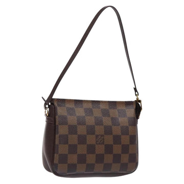 LOUIS VUITTON Damier Ebene Trousse Makeup Pouch N51982 LV Auth mr1493