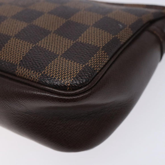 LOUIS VUITTON Damier Ebene Trousse Makeup Pouch N51982 LV Auth mr1493