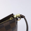 LOUIS VUITTON Damier Ebene Trousse Makeup Pouch N51982 LV Auth mr1493-10