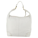 BALLY Shoulder Bag Leather White Auth mr1501-2