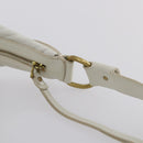 BALLY Shoulder Bag Leather White Auth mr1501-9