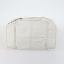 BALLY Shoulder Bag Leather White Auth mr1501-5