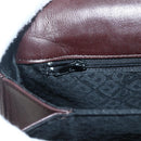 BALLY Quilted Chain Shoulder Bag Leather Brown Gold Auth mr1503-17