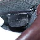 BALLY Quilted Chain Shoulder Bag Leather Brown Gold Auth mr1503-12