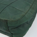 PRADA Quilted Chain Shoulder Bag Nylon plastic Green Auth mr1504-8