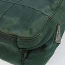 PRADA Quilted Chain Shoulder Bag Nylon plastic Green Auth mr1504-16
