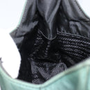 PRADA Quilted Chain Shoulder Bag Nylon plastic Green Auth mr1504-20