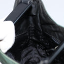 PRADA Quilted Chain Shoulder Bag Nylon plastic Green Auth mr1504-21