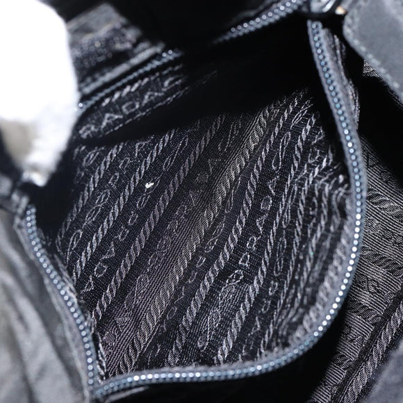 PRADA Quilted Chain Shoulder Bag Nylon plastic Green Auth mr1504