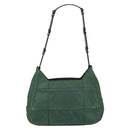 PRADA Quilted Chain Shoulder Bag Nylon plastic Green Auth mr1504-13