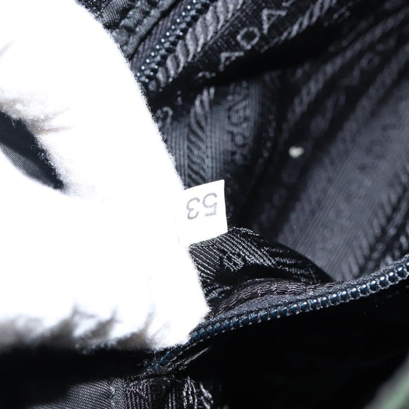 PRADA Quilted Chain Shoulder Bag Nylon plastic Green Auth mr1504