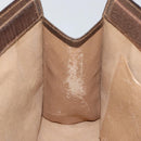 GUCCI GG Supreme Web Sherry Line Clutch Bag Beige Gold 156 01 033 Auth mr1505-10