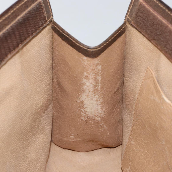 GUCCI GG Supreme Web Sherry Line Clutch Bag Beige Gold 156 01 033 Auth mr1505